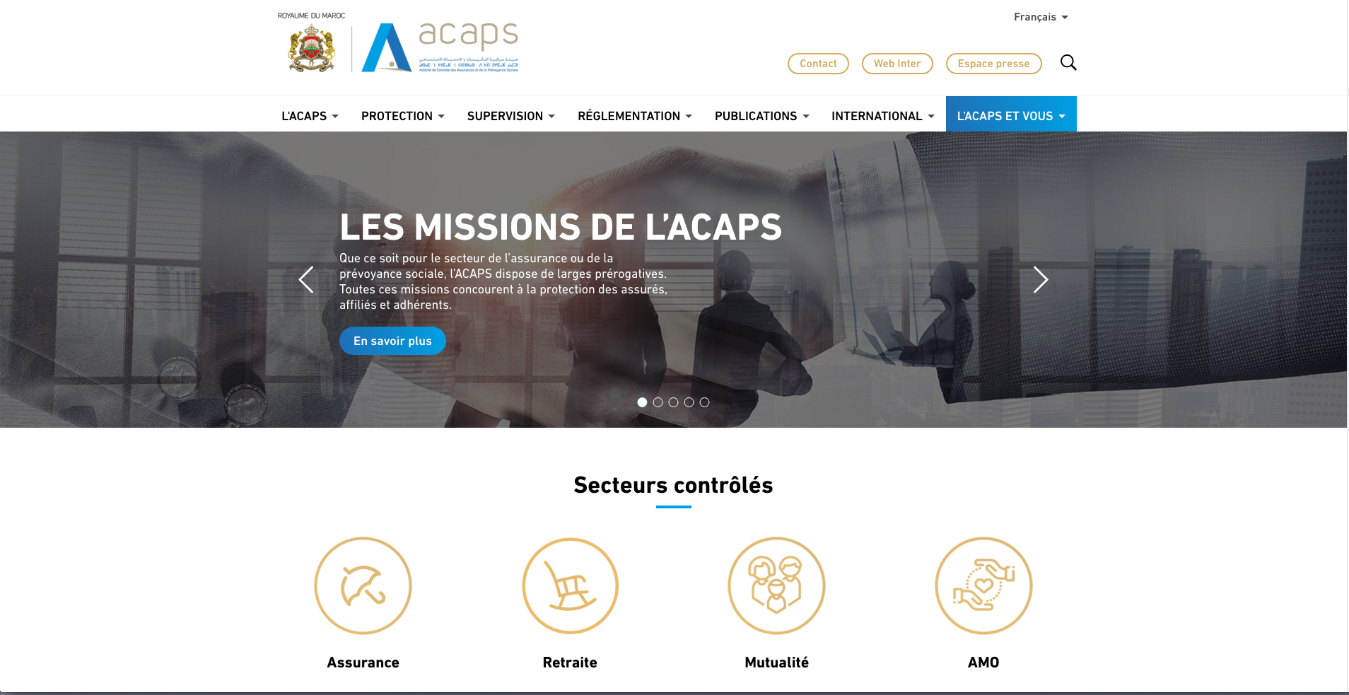 L'ACAPS lance la nouvelle version de son site internet