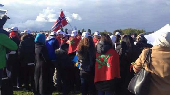 Des marocains manifestent à Stockholm