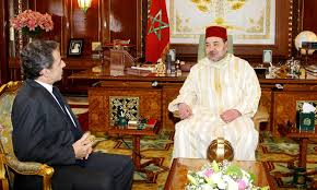 Le Roi Mohammed VI reçoit Sarkozy 